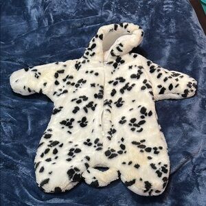 Cozy Dalmatian Print Baby Onesie